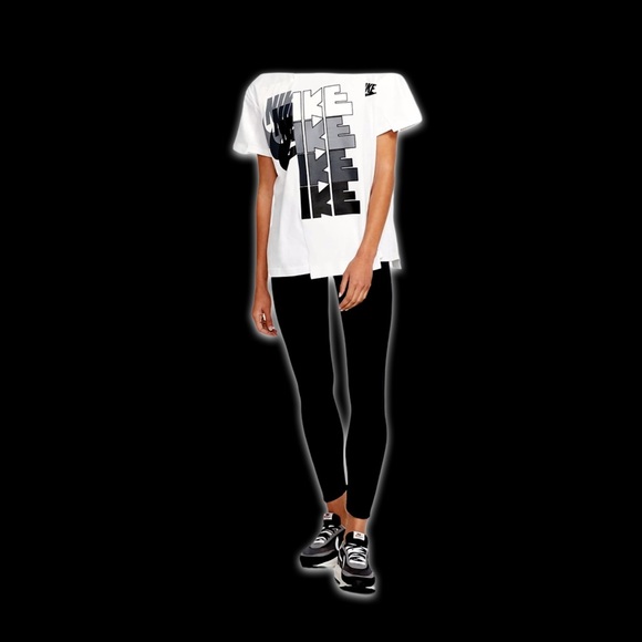 Nike Tops - Nike x Sacai Women’s Hybrid Shirt white/obsidian